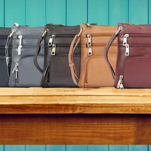 Fashionable Cow Leather Crossbody Bag for Women Small Shoulder bag, Tote Shoulder Bag, Everyday Make up bag, Gift for girlfriend, wife
