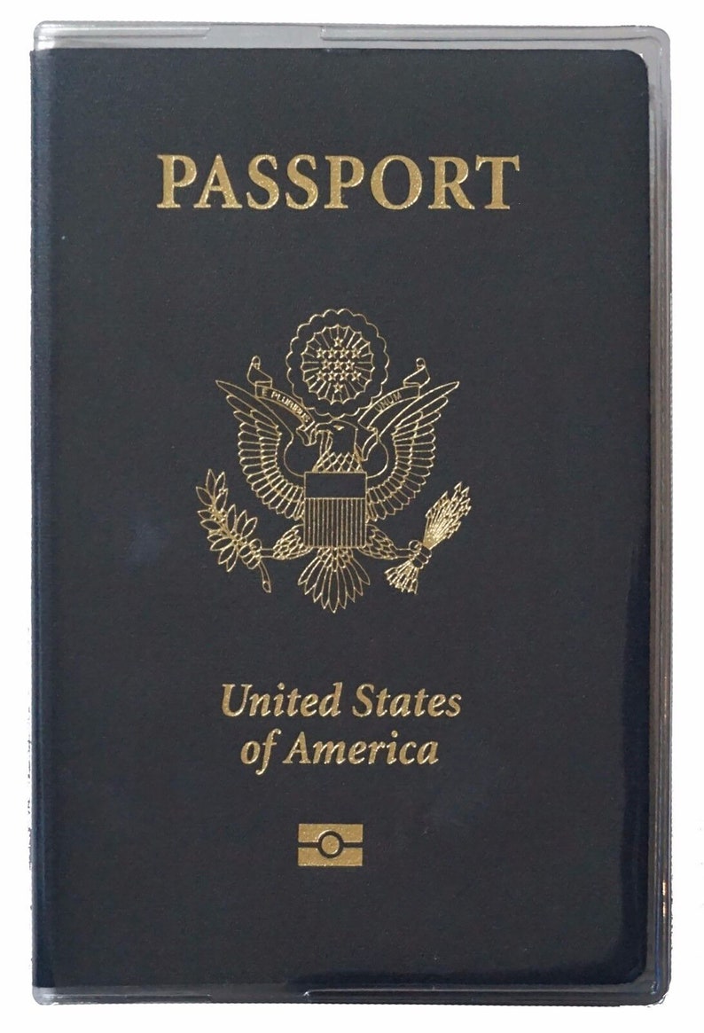 Heavy Duty Vinyl Material Clear Plastic Passport Cover Holder