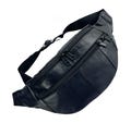 Small Genuine Lambskin Leather Fanny Pack Waist Bag Hip Bum Bag Travel Pouch for women and men Unisex travel Hiking Running & Cycling Holder