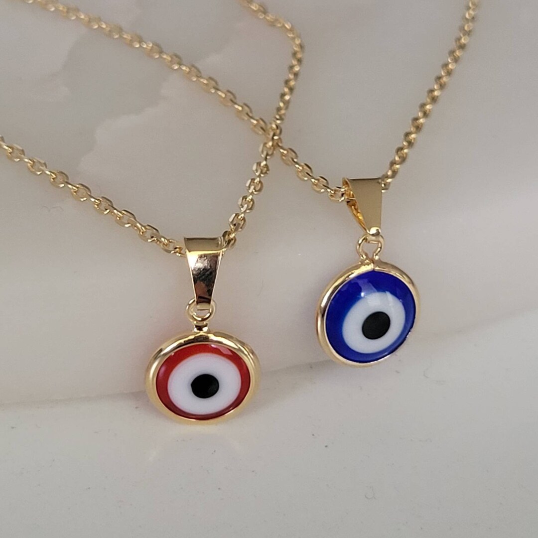 Gold filled evil eye necklace Clearance