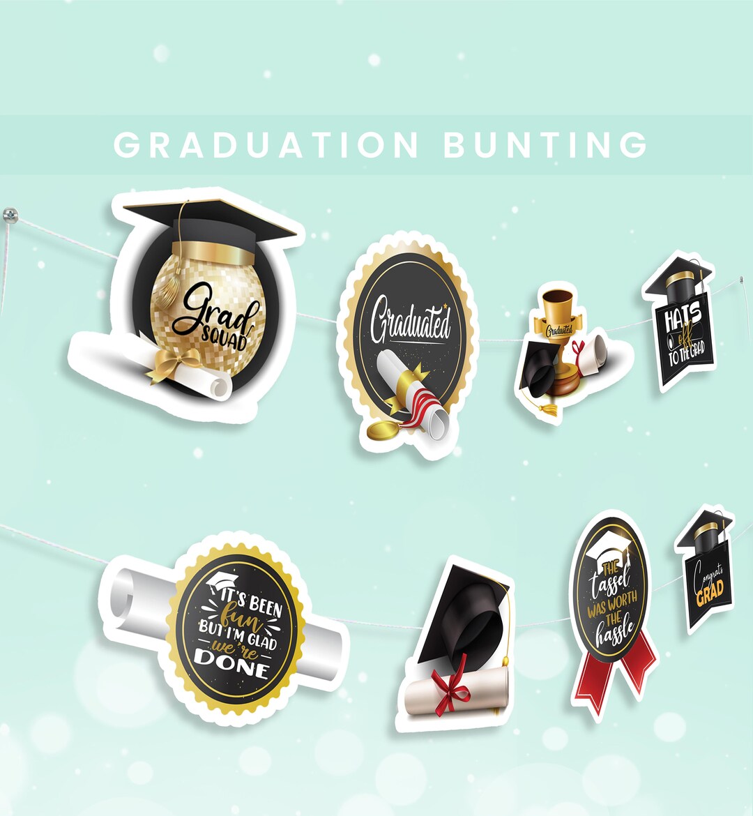 Graduation Banner | Graduation Party Banner | Graduation Bunting ...