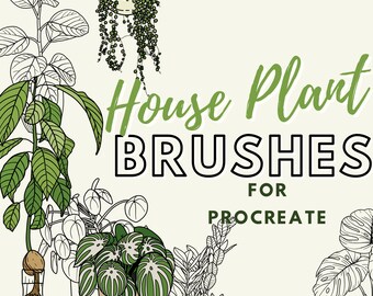 Procreate Plant Brush | Procreate Sketch Brush | House Plant Stamp ...