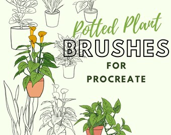 16 Procreate Succulent Brushes | Procreate Sketch Brush | Plant Stamp ...