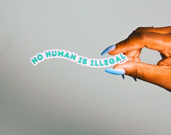 No Human is Illegal Vinyl Sticker | SOCIAL JUSTICE STICKER