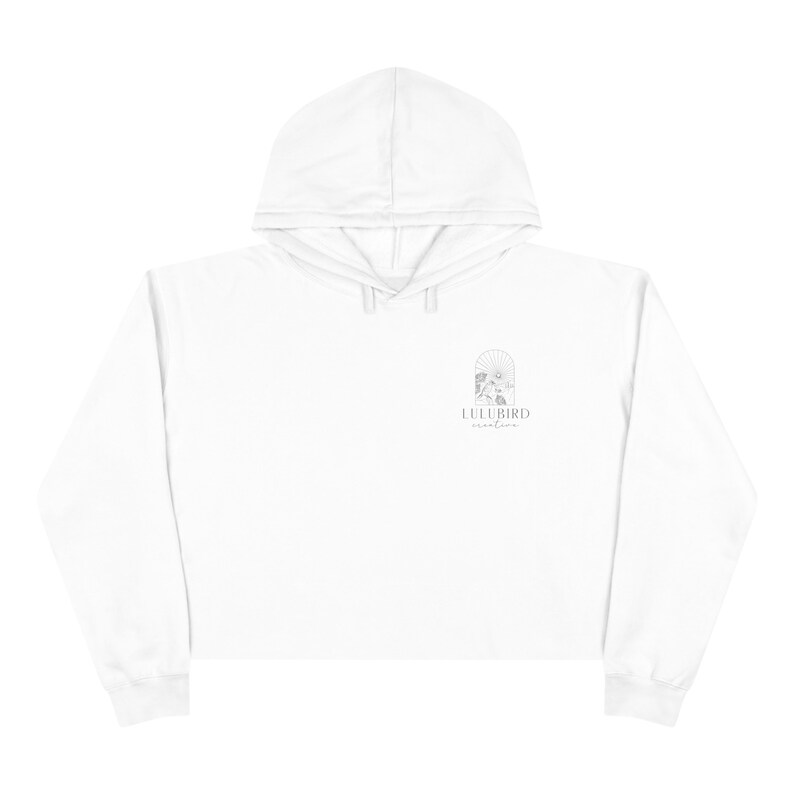 Custom Logo Crop Hoodie zdjęcie 5