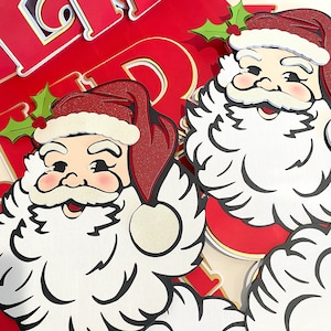 Christmas Banner Decor | Santa Banner | Ho Ho Ho | Santa Claus Banner | Christmas Party Decorations | Santa Banner | Merry Christmas Banner