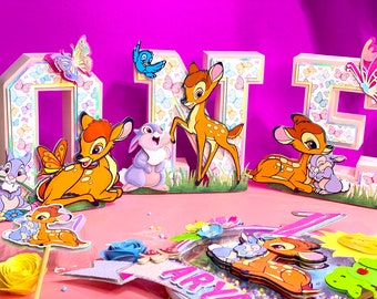 Bambi Birthday Party List 3D, Dekoracje Kwiatowe