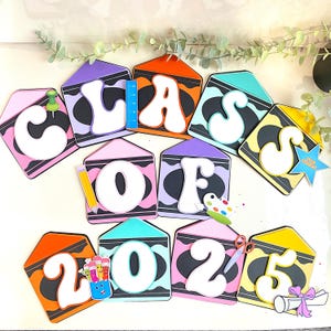 Happy Graduation Banner Kindergarten Graduation Theme Party Decorations Pre-K Congrats Banner Class of 2025 Classroom Decor Banner Class of