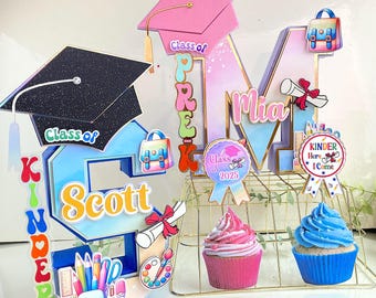 Pre-K Graduation 3D Letter, Graduation Party Decorations 2026, Custom 3d Letter, Personalized Graduation, Class of 2026 Photo Prop Decor