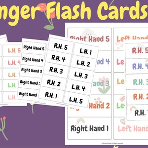 Finger Flash Cards I Finger Number Exercise