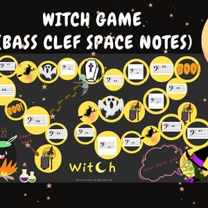 Witch Game I Bass Clef Space Notes