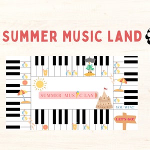 It&#39;s the Summer Music Land !  Intervals and Piano Key Names