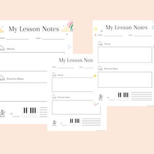 My Lesson Notes I Lesson Plan