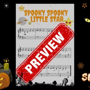 Spooky Spooky Little Star I Piano Piece I Halloween