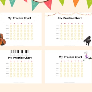 Mijn oefenschema voor piano-, viool- en zangstudenten