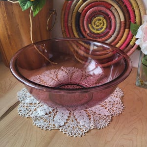 Vintage Pyrex Cranberry Glass Mixing Bowl, 2.5L, Bowl 325