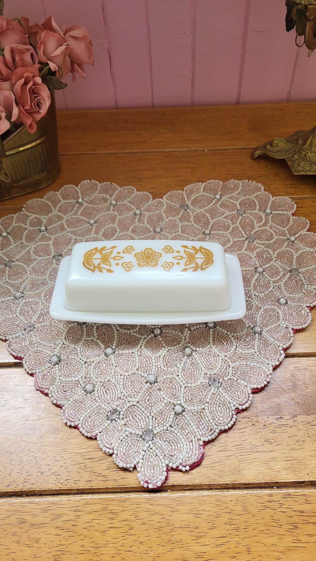 Pyrex Butterfly butter dish