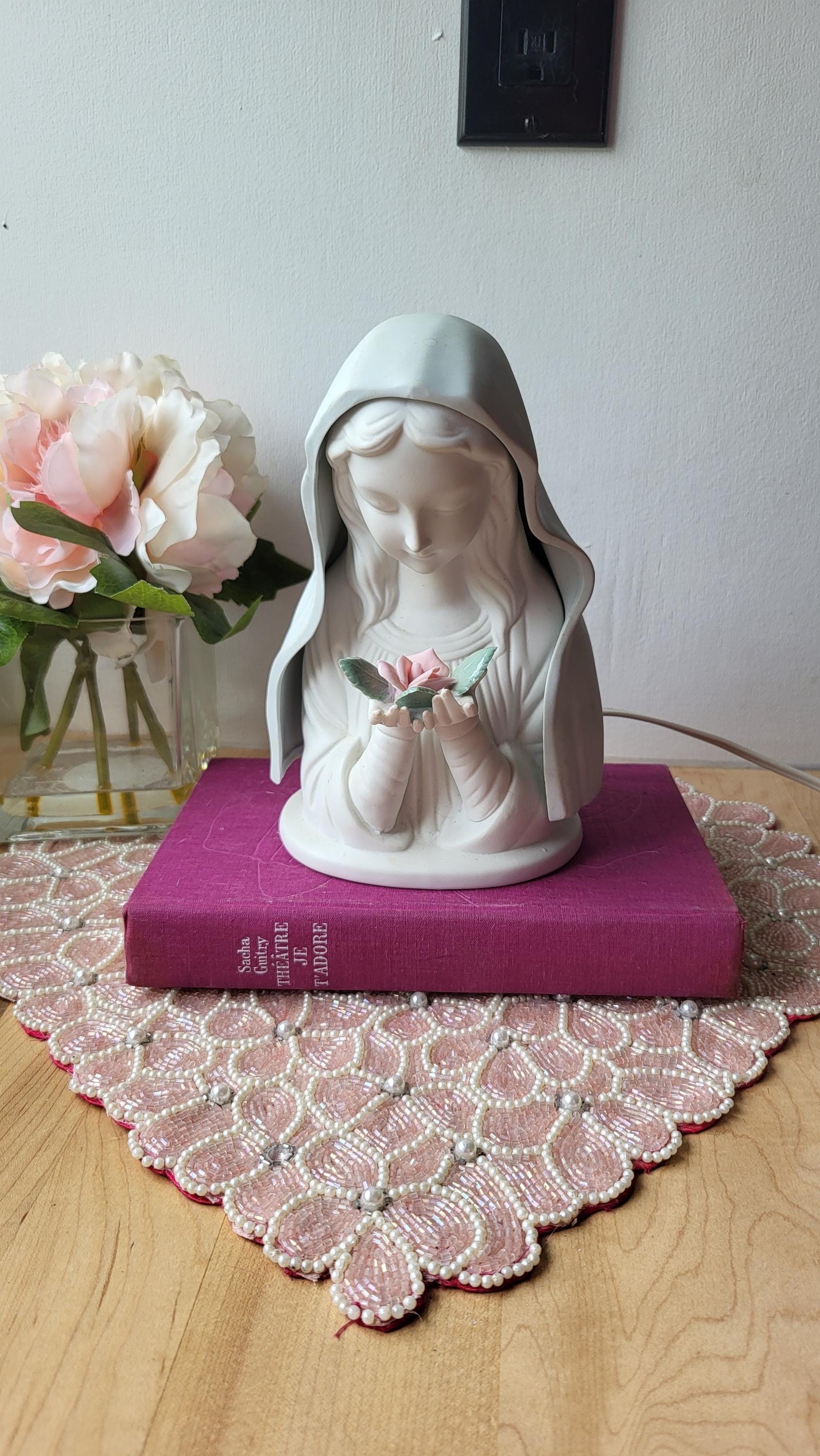 0708G MADONNA PELLE ROSE　置物　サインあり 高さ39CM 0708G MADONNA PELLE ROSE 置物 サインあり 高さ39CM 【公式通販】