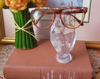Vintage Biagotti Tortoise Cat Eye Frame Italian Original 80s Womens Frame