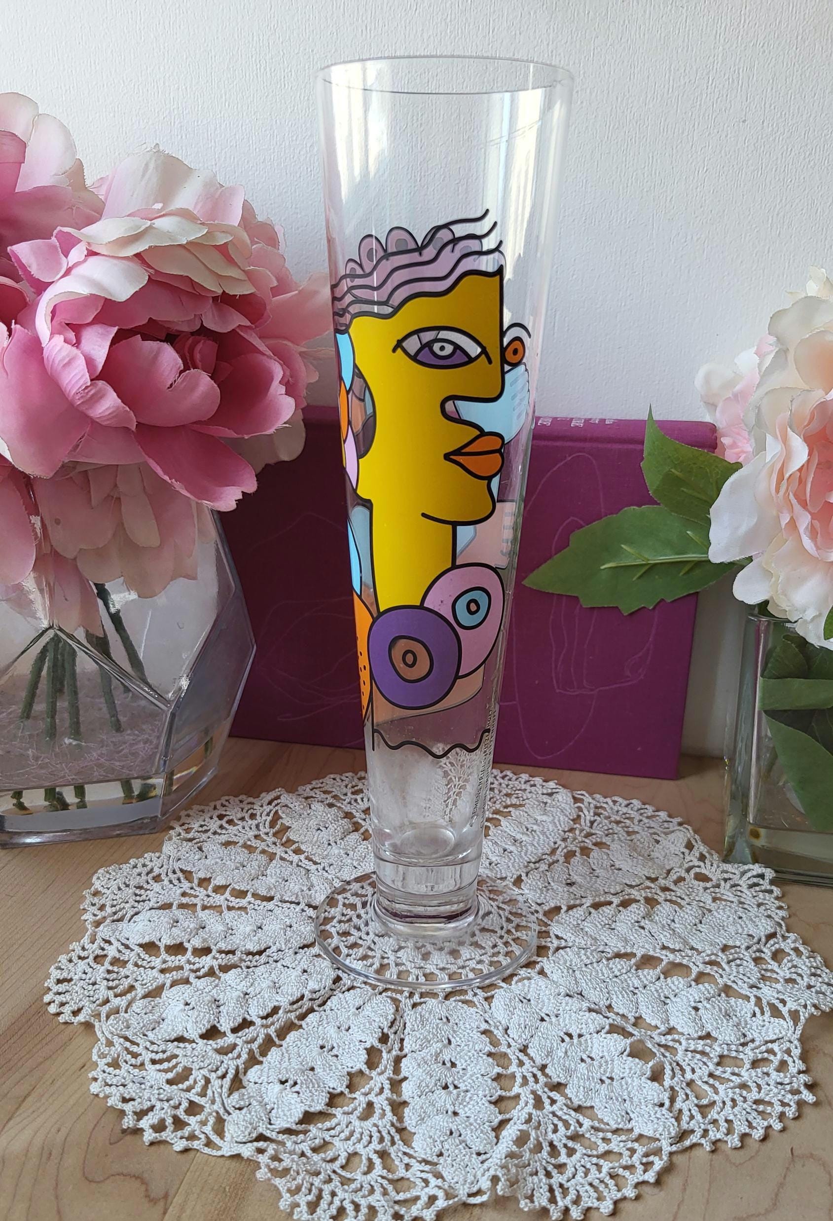 Vintage 90er Jahre Rare Ritzenhoff Bierglas Trinkglas Clemens Briels