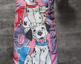 希少 Disney 101匹わんちゃん ダルメシアン 犬柄 ヴィンテージ ラグ