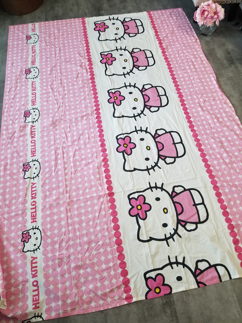 Vintage Y2K Hello Kitty Bed Sheet Twin Size Bed - Etsy