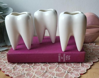 ONE Molar Vase, Dental Vase, Tooth Vase, Dental Planter, Tooth Planter, Dental Hygiene Gift, Dental Succulents, Tooth Succulent, Teeth pot