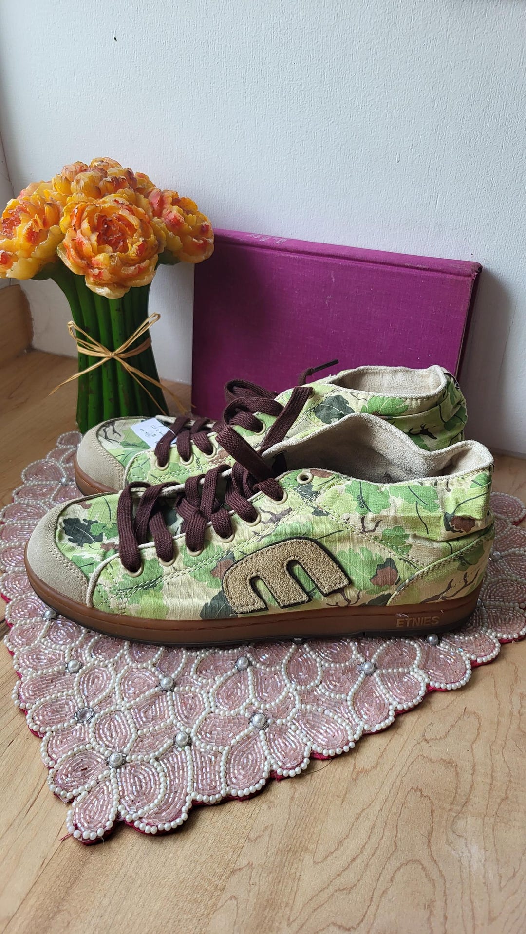 Vintage Rare Etnies the Baller Ws Shoes Leaf Pattern Skate Shoes Size 9 for  Womens NOS Original Price - Etsy
