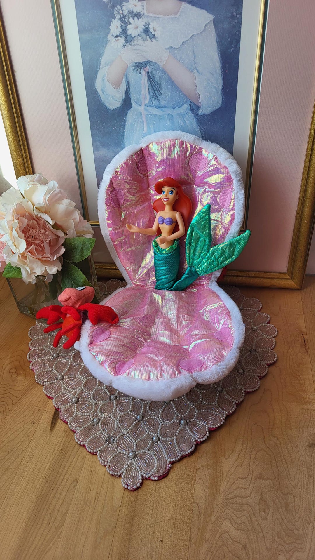Vintage the Little Mermaid Clam Shell Ariel Hand Puppet Zellers - Etsy UK