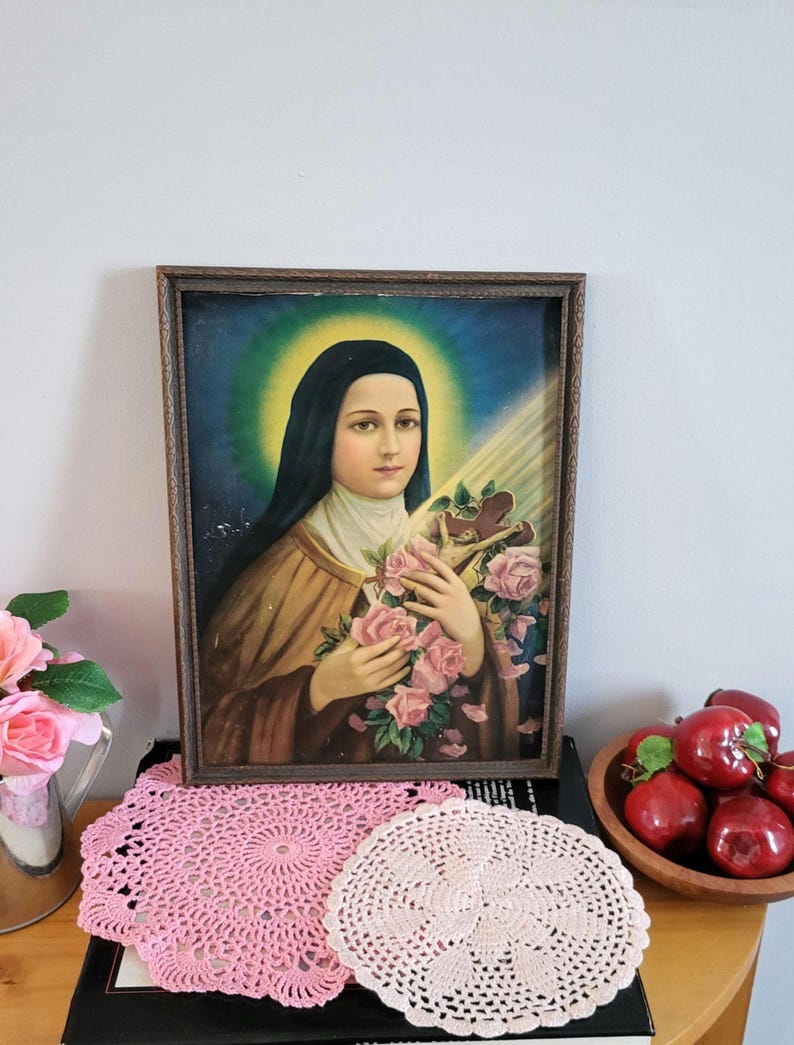 Vintage Antique Saint Therese of Lisieux the Little Flower of Jesus ...