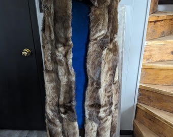 Vintage Real Fur Long Vest - Etsy 