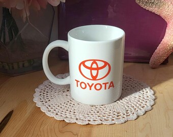 Vintage Toyota Mugs Ceramic. Linyi Silver Pheonix.