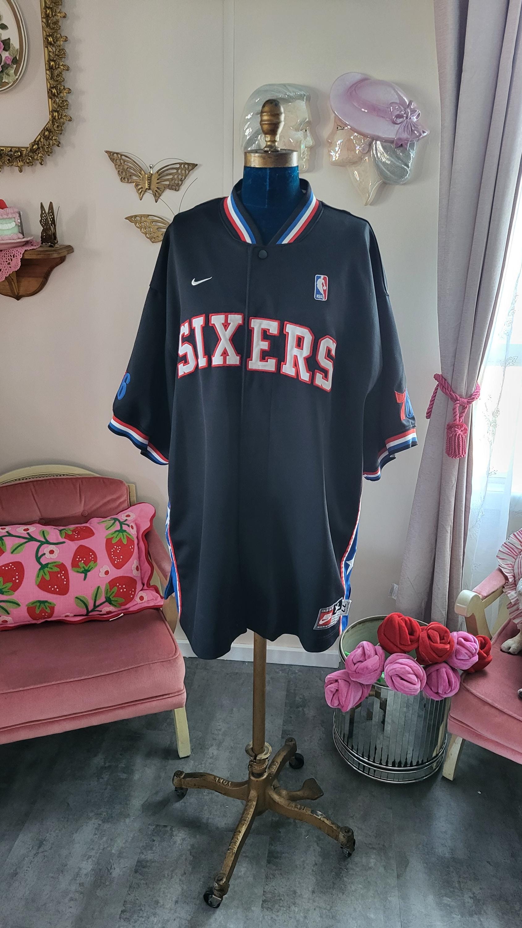 Philadelphia Sixers 76ers Snap Button Warm up Shooting Shirt