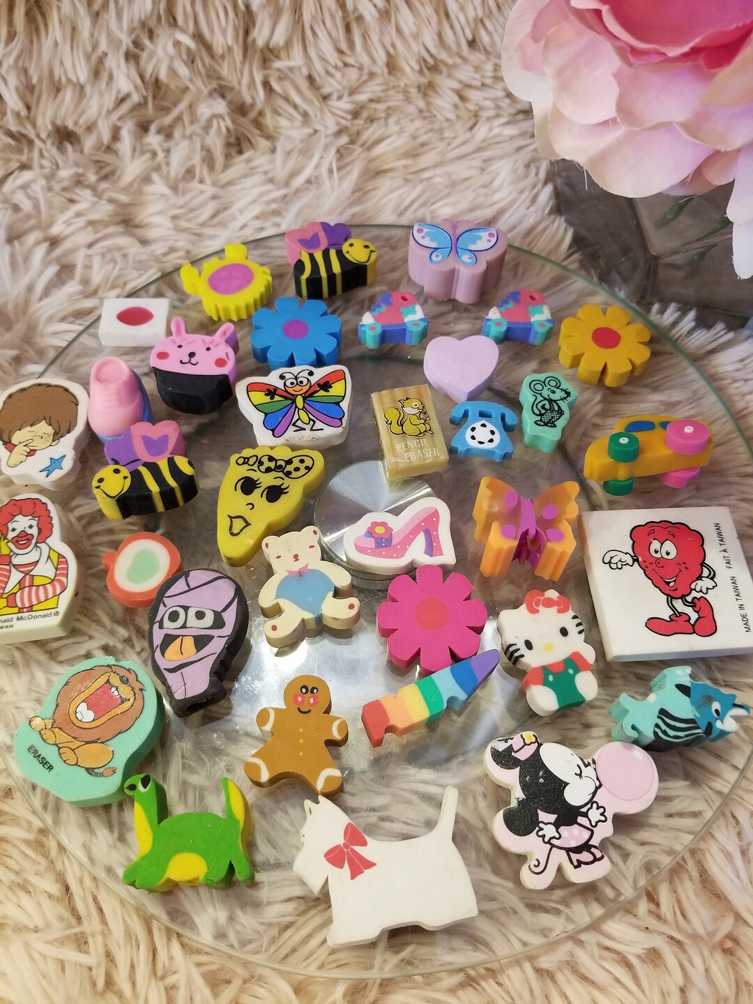 Vintage Eraser Collection 35 Pieces From the 70's 80's Etsy