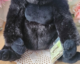 ヴィンテージ Ganz Webkinz ゴリラ ぬいぐるみ ブラック リアル