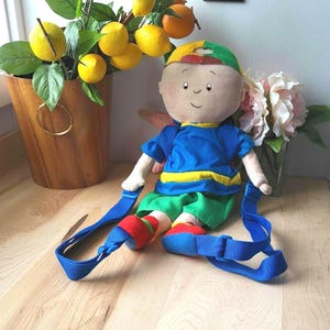 caillou mini backpack Vintage Backpack Caillou. Cute Caillou Plush & Beans Doll. 2001 Cinar