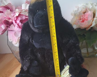 ヴィンテージ Ganz Webkinz ゴリラ ぬいぐるみ ブラック リアル