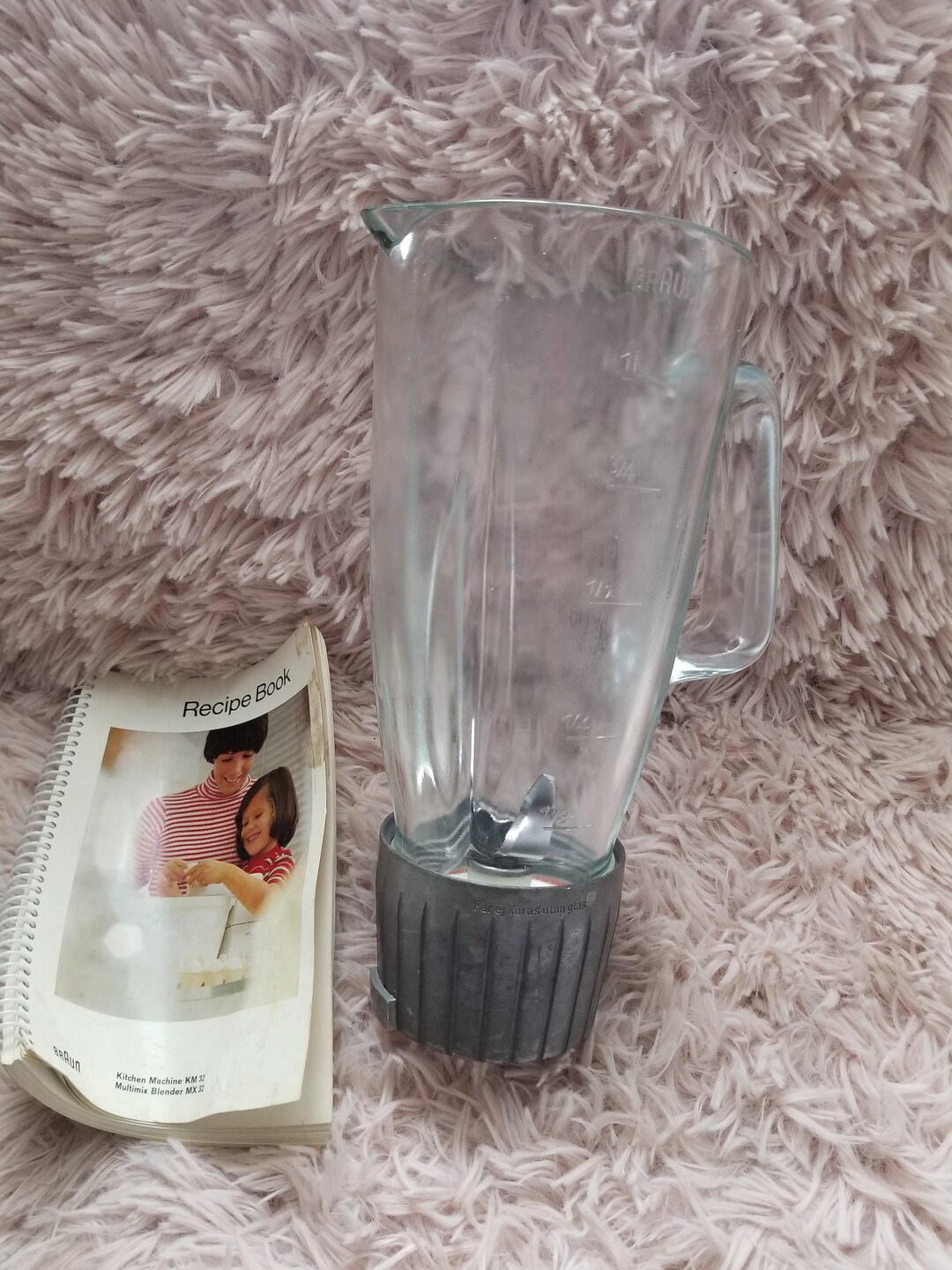 Braun KM32 Glass Blender Jar Attachment With Original Recipe Etsy