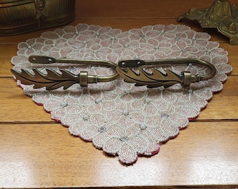 Vintage Pair Art Nouveau Curtain Tie backs. Art Deco. Vintage Finds. Second Hand Shop. Vintage Shop. Renovation Finds. Living room Curtains.