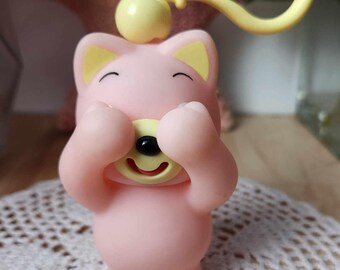 Vintage Sunsmile Peek-a-boo Toys. Jabb-a-boo Cat Squeak Toy Figure