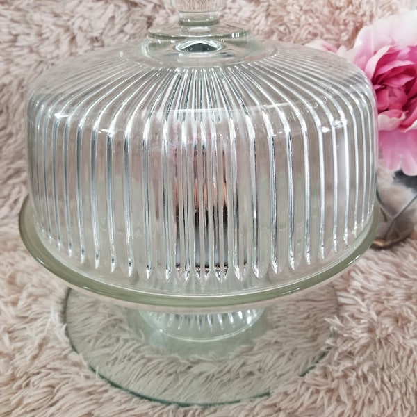 Cake Stand With Dome Etsy