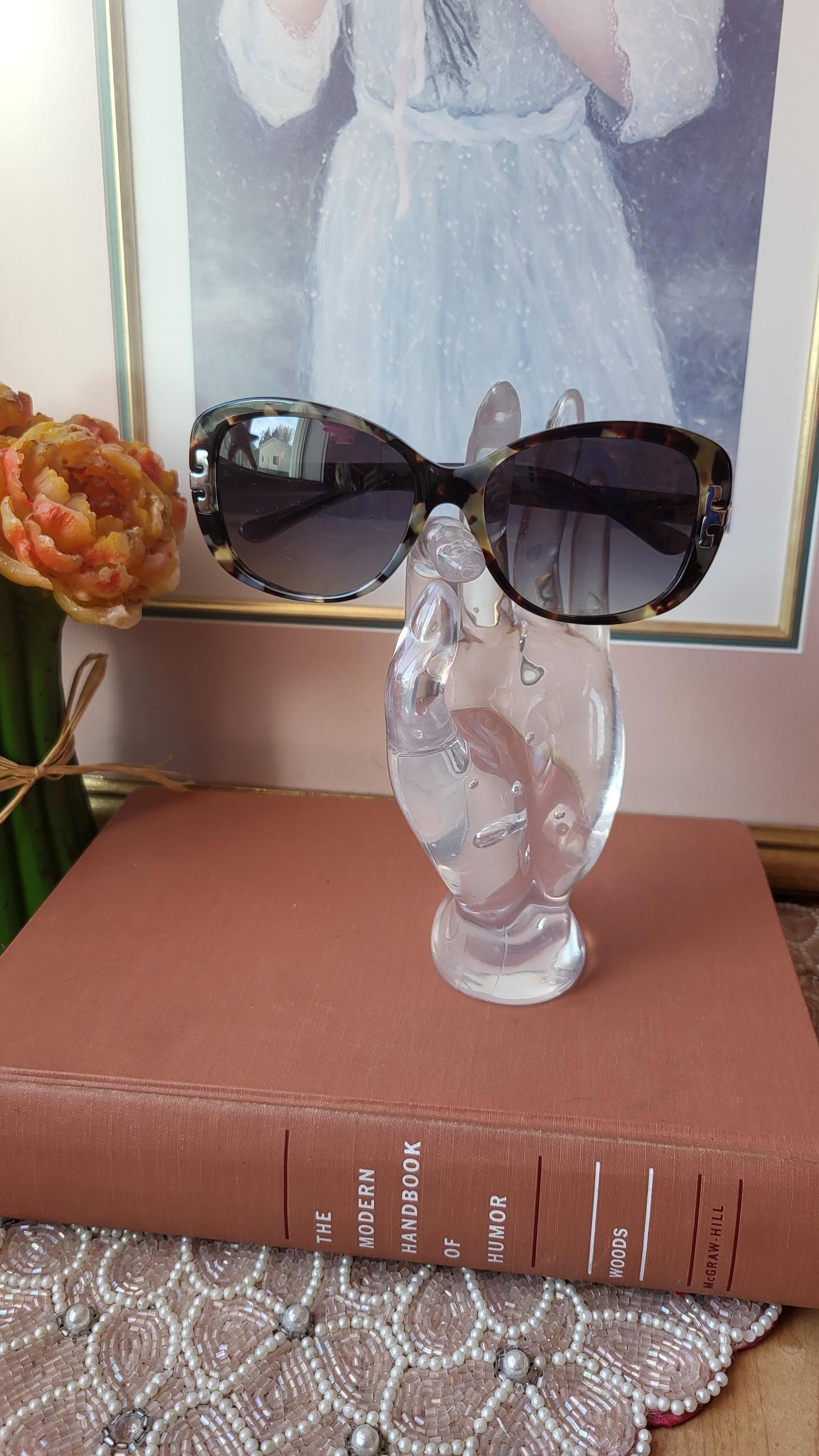 “RARE” Tory Burch Olive (TB) Logo Patterned Sunglasses with Orange Case. Hot List What To Buy This Weekend From Our Ultimate Shopping  main image 3