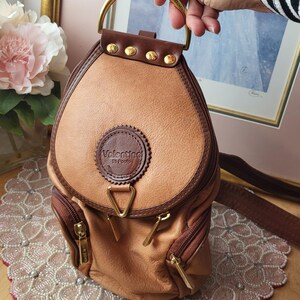 Vintage BackPack Valentino Di Paolo/Zaino. Valentino Di Paolo Fashion BackPack. Shoulder Bag Design. Brown BackPack. Shoulder Bag Leather. image 2