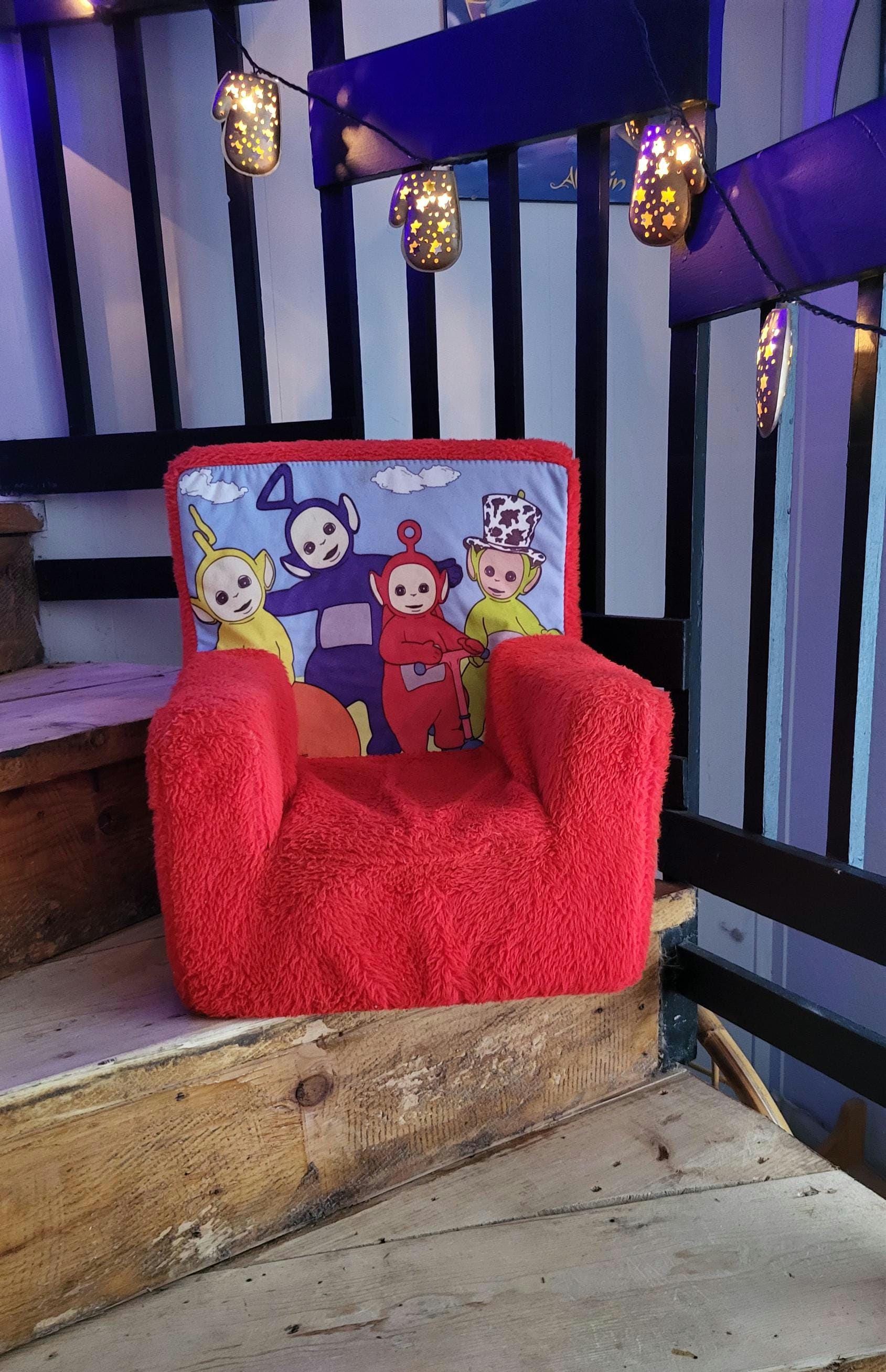 Sedia per bambini Teletubbies vintage anni '90 Giocattolo