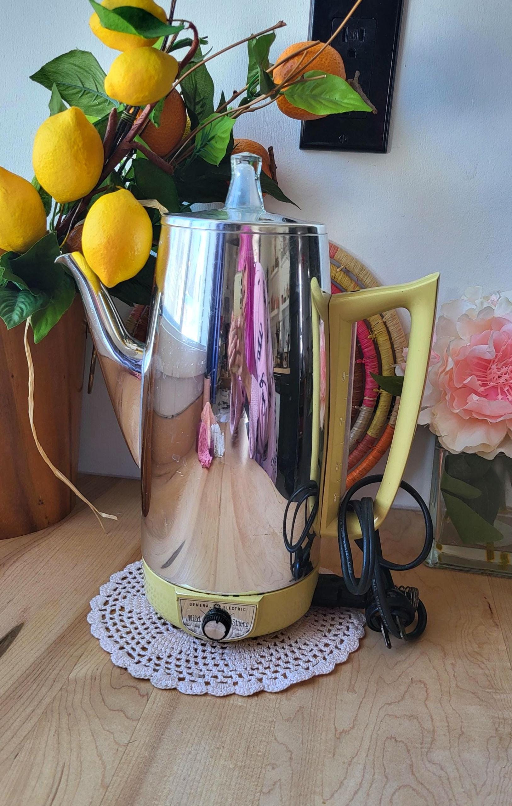 Vintage 70's General Electric Immersible Percolator Coffee Maker