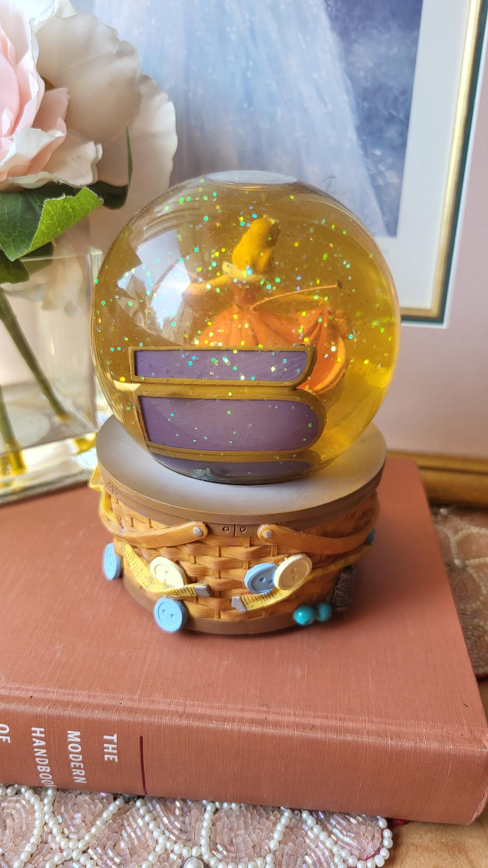 ヴィンテージ ディズニー シンデレラ スノードーム オルゴール