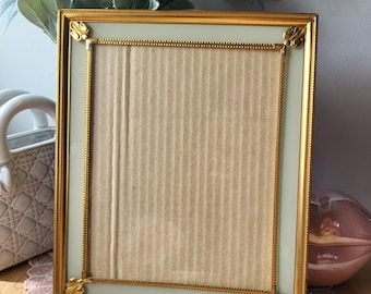 Vintage Ornate Gold Pearl Inlay Picture Frame Vintage Elegant Photo Display