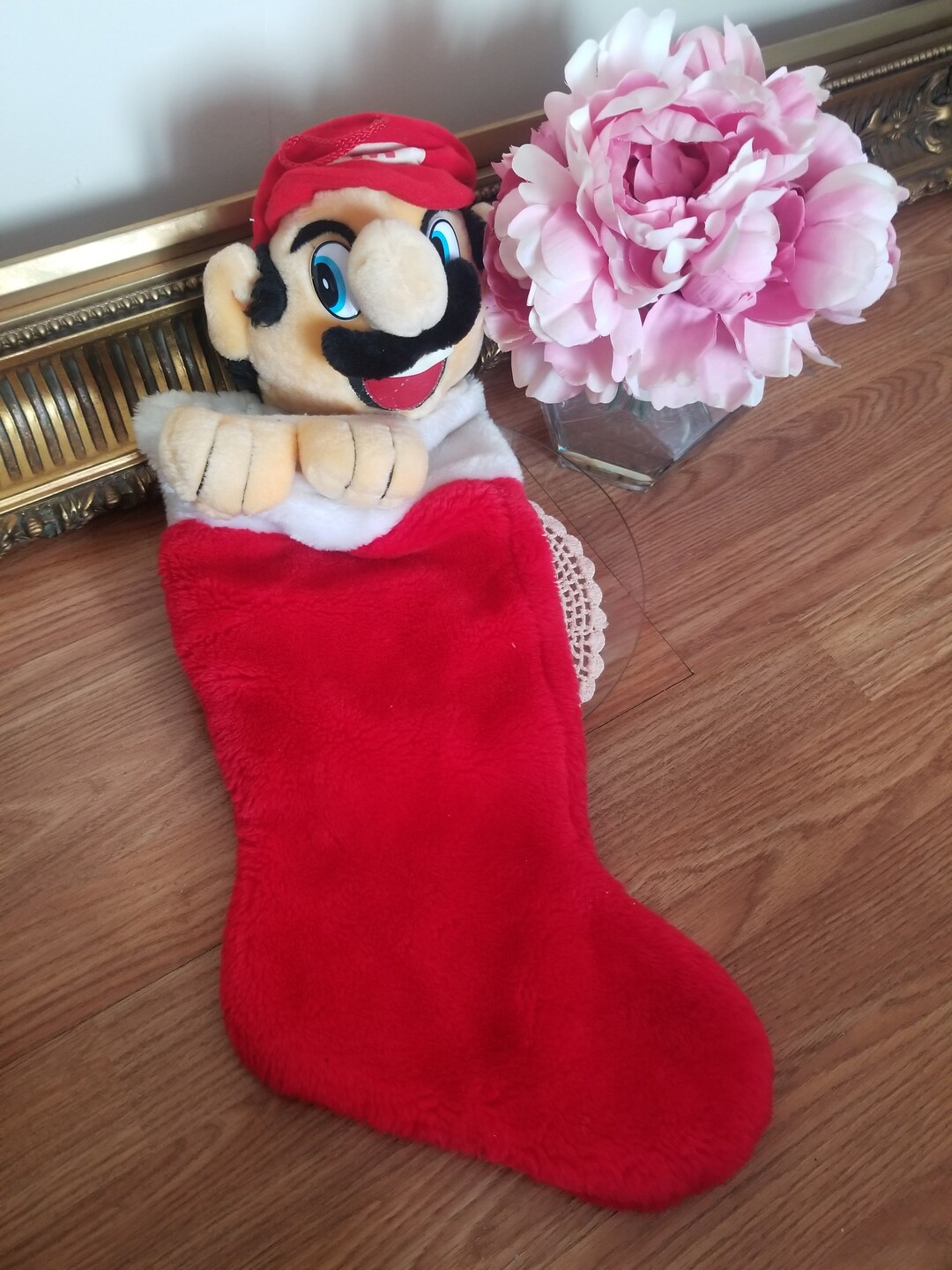 Super Mario Nintendo Huge 45 Bas De Noël Peluche Soft Vintage 90's ...