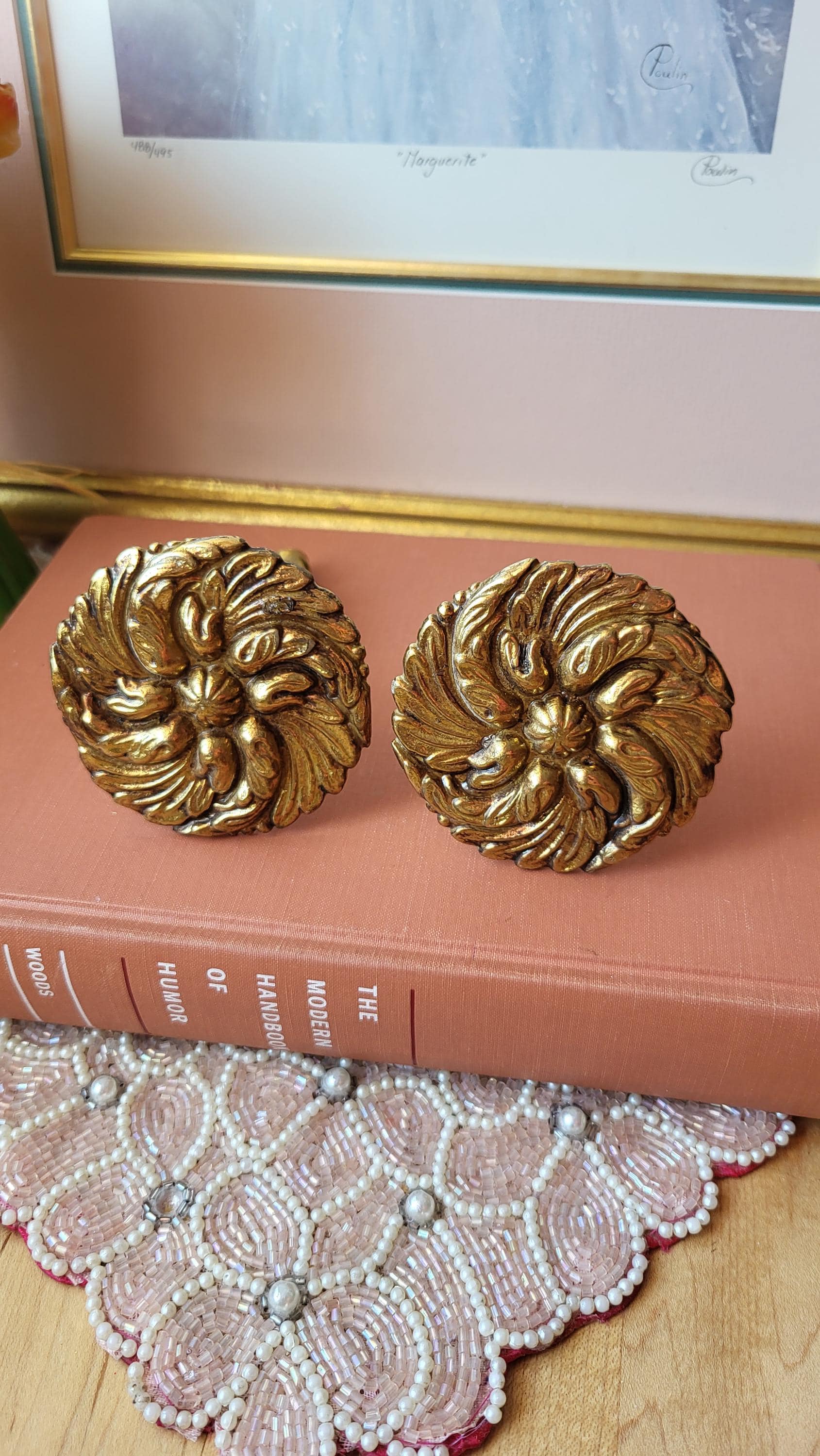 8 Paires De Rosettes Et Plaques Pour Rideaux – Laiton Massif, Couleur Cuivre, 35 Mm, Onestopdiy