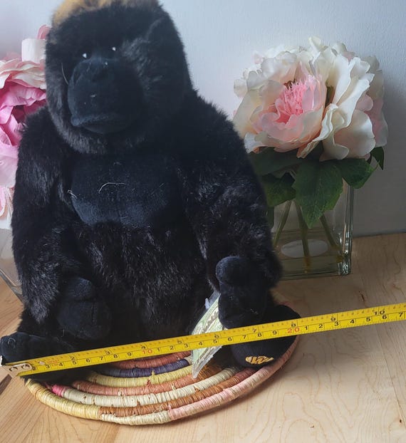 ヴィンテージ Ganz Webkinz ゴリラ ぬいぐるみ ブラック リアル
